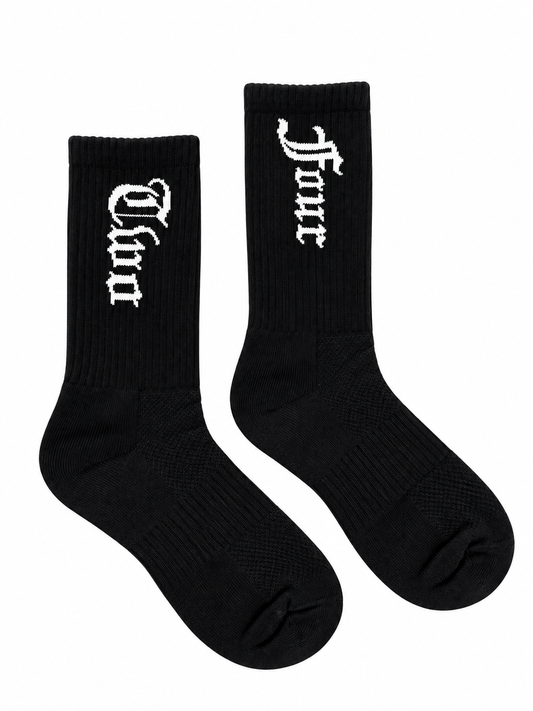 Black crew socks