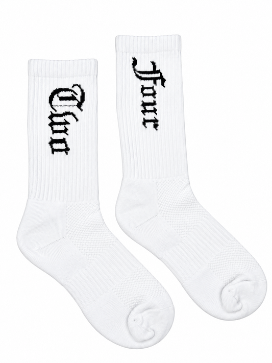 White crew socks